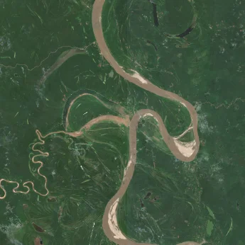 The same Ucayali River window in August 2020