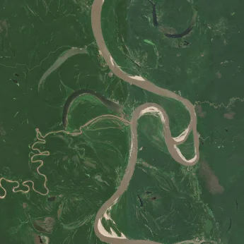 The same Ucayali River window in August 2025